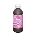 bottled beverage [Black] (Brown/Pink)