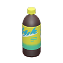 bottled beverage [Black] (Brown/Yellow)