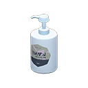 distributeur de savon [Blanc] (Blanc/Gris)