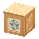 wooden box: (Natural) Beige / White