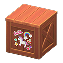 wooden box: (Brown) Brown / Pink