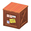 wooden box: (Brown) Brown / White