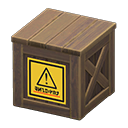 wooden box: (Dark brown) Brown / Yellow