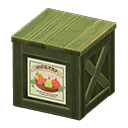 wooden box: (Green) Green / White