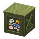 wooden box: (Green) Green / Colorful