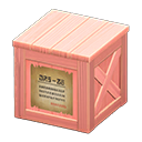 wooden box: (Pink) Pink / Beige
