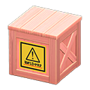 wooden box: (Pink) Pink / Yellow