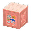 wooden box: (Pink) Pink / Colorful