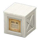 wooden box: (White) White / Beige
