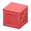 wooden box: (Red) Red / Red
