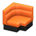 box corner sofa: (Orange) Orange / Black