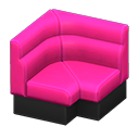 box corner sofa: (Magenta) Pink / Black