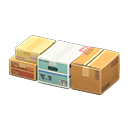 Animal Crossing New Horizons Labeled Cardboard Bed