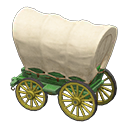 covered wagon [Green] (White/Green)