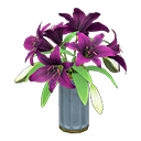 Casablanca lilies: (Purple) Purple / Green