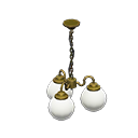 lámpara tres esferas [Dorado] (Amarillo/Blanco)