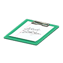 планшет с зажимом [Зеленый] (Зеленый/Белый)