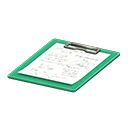 планшет с зажимом [Зеленый] (Зеленый/Белый)