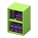 直立式彩色收纳柜 [绿色] (绿色/紫色)