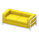 Cool-Sofa [Weiß] (Weiß/Gelb)