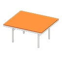 модный стол [Белый] (Белый/Оранжевый)