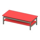 cool low table [Silver] (Gray/Red)