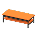 strakke salontafel [Zwart] (Zwart/Oranje)