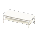 cool low table [White] (White/White)