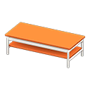 tavolino spavaldo [Bianco] (Bianco/Arancio)