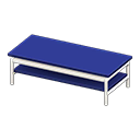 酷感矮桌 [白色] (白色/藍色)