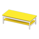 cool low table [White] (White/Yellow)