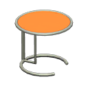 cool side table: (Silver) Gray / Orange