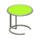 cool side table: (Silver) Gray / Green