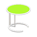 cool side table: (White) White / Green