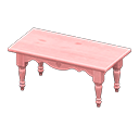 mesa alargada rústica [Rosa] (Rosa/Rosa)