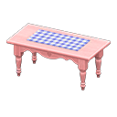 mesa alargada rústica [Rosa] (Rosa/Azul)