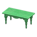 mesa alargada rústica [Verde] (Verde/Verde)