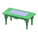 mesa alargada rústica [Verde] (Verde/Azul)