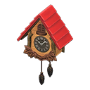 reloj de cuco [Rojo] (Rojo/Marrón)