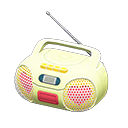 Animal Crossing New Horizons Yellow Cute Music Player