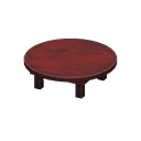 tea table [Red wood] (Brown/Brown)