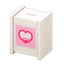 Spendenbox [Weiß] (Weiß/Rosa)