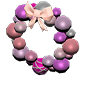 corona bolas decorativas [Rosa] (Rosa/Púrpura)