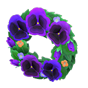 Animal Crossing New Horizons Cool Pansy Wreath Image