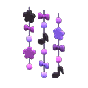 dreamy hanging decoration [Black] (Black/Purple)
