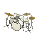 ドラムセット [パールホワイト] (ホワイト/ホワイト)