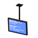 pantalla de techo [Negro] (Negro/Azul)