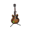 guitarra eléctrica [Radiación solar] (Marrón/Verde)