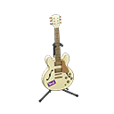 電吉他ES2 [典雅白色] (白色/紫色)