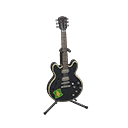 electric guitar [Cosmo black] (Black/Green)